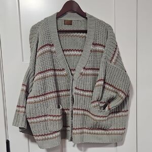 POL Textured XL Knit Cardigan